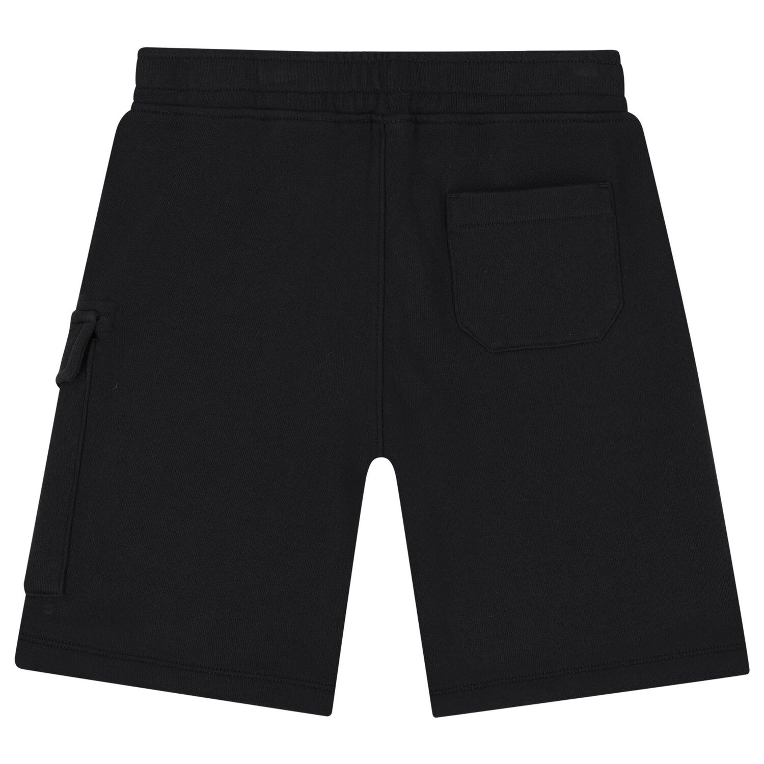 Boys Black Logo Shorts, 2, hi-res