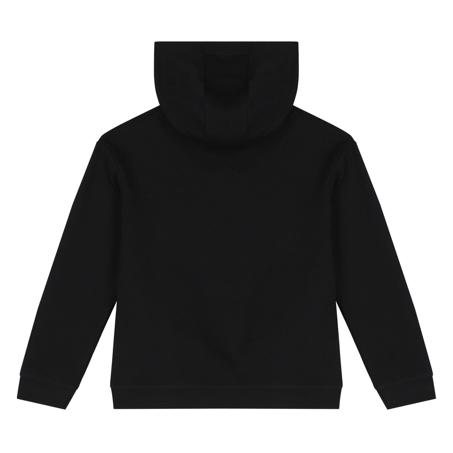 Boys Black Logo Hooded Top, 1, hi-res image number null