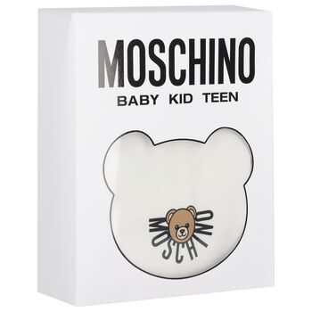 White Teddy Bear Logo Babygrow