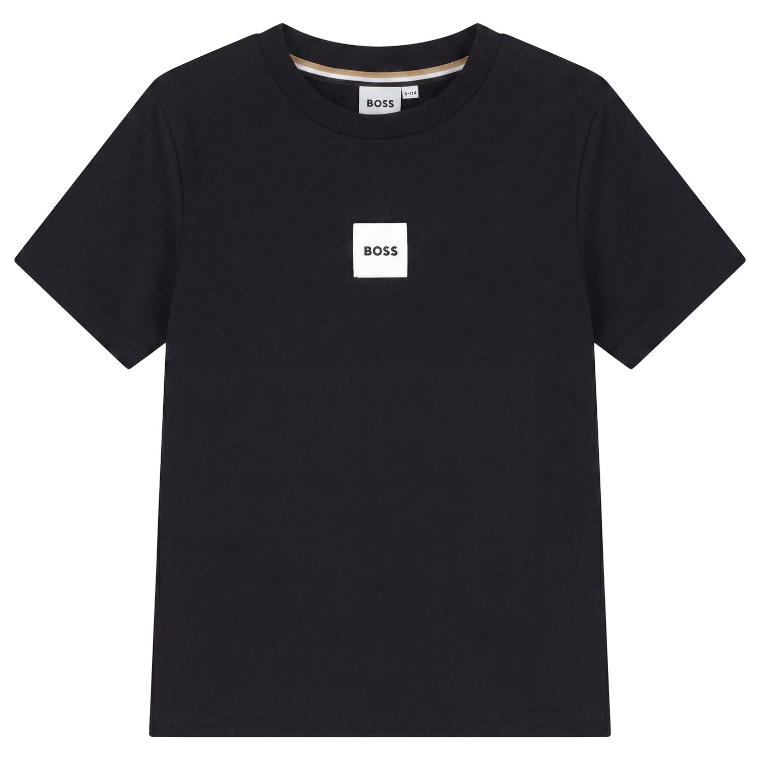 Boys Black Logo T-Shirt, 2, hi-res