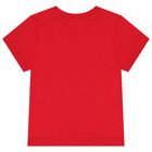 تيشيرت أولاد بالشعار باللون الأحمر, 2, hi-res