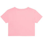 Girls Pink Logo T-Shirt, 1, hi-res
