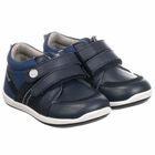 Baby Boys Navy Blue Trainers, 1, hi-res