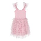 Baby Girls Pink Embellished Tulle Dress Set, 1, hi-res