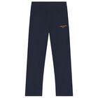 Boys Navy Blue Logo Joggers, 2, hi-res
