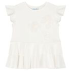 طقم ليجنز باللون الأبيض والذهبي للبنات, 1, hi-res