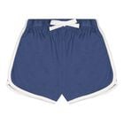 Baby Boys Navy Blue Fishing Polo Bear Shorts Set, 1, hi-res
