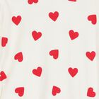 Baby Girls Ivory & Red Heart Babygrow Gift Set, 2, hi-res
