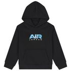 Boys Black Jordan Logo Hooded Top, 1, hi-res
