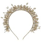 Girls Gold Embellished Headband, 2, hi-res