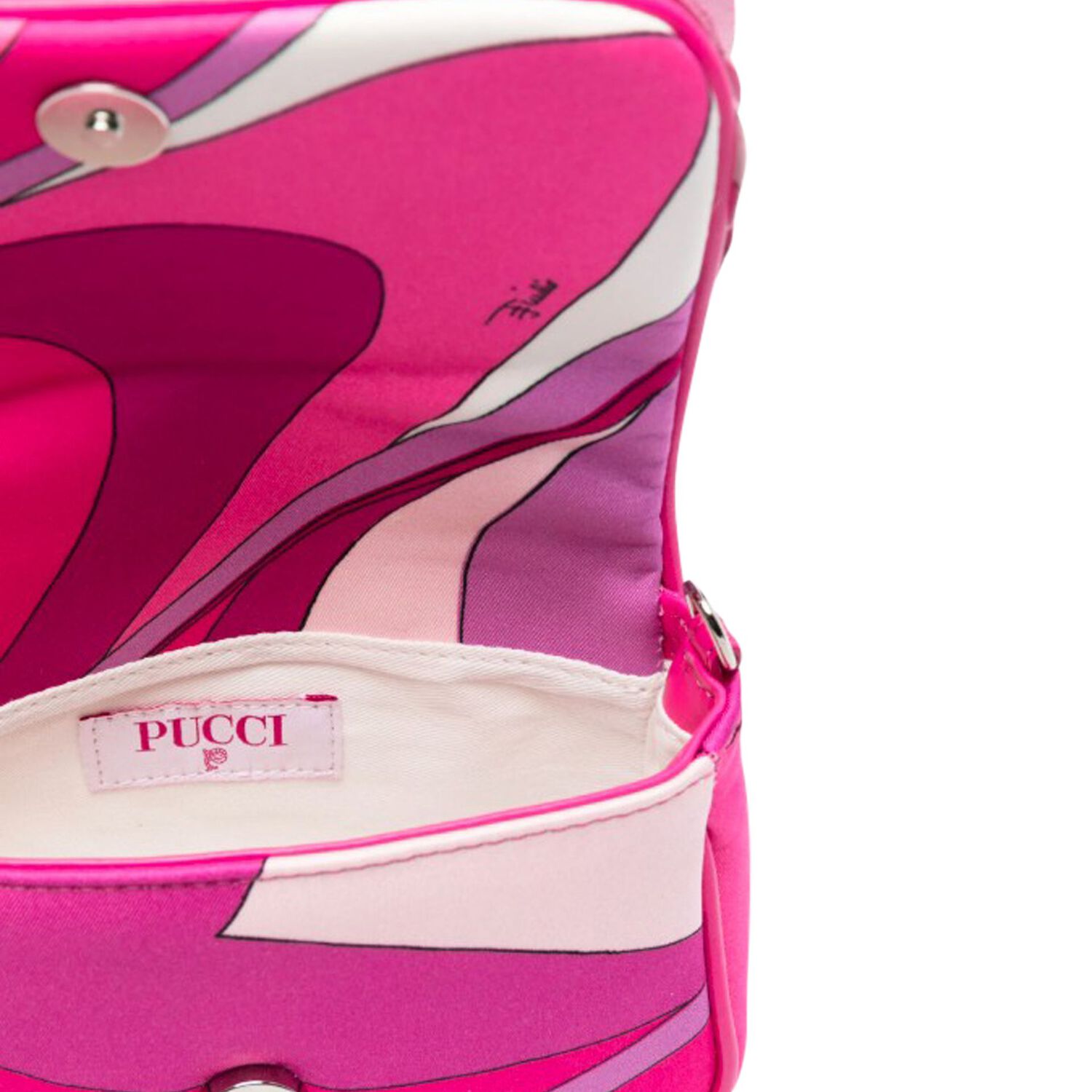 Girls Pink & Purple Ruffled Handbag, 1, hi-res