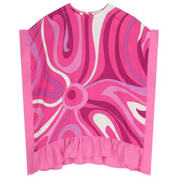 Girls Pink & Purple Marmo Kaftan