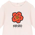 Baby Girls White & Pink Boke Flower Babygrows ( 2 Pack ), 2, hi-res