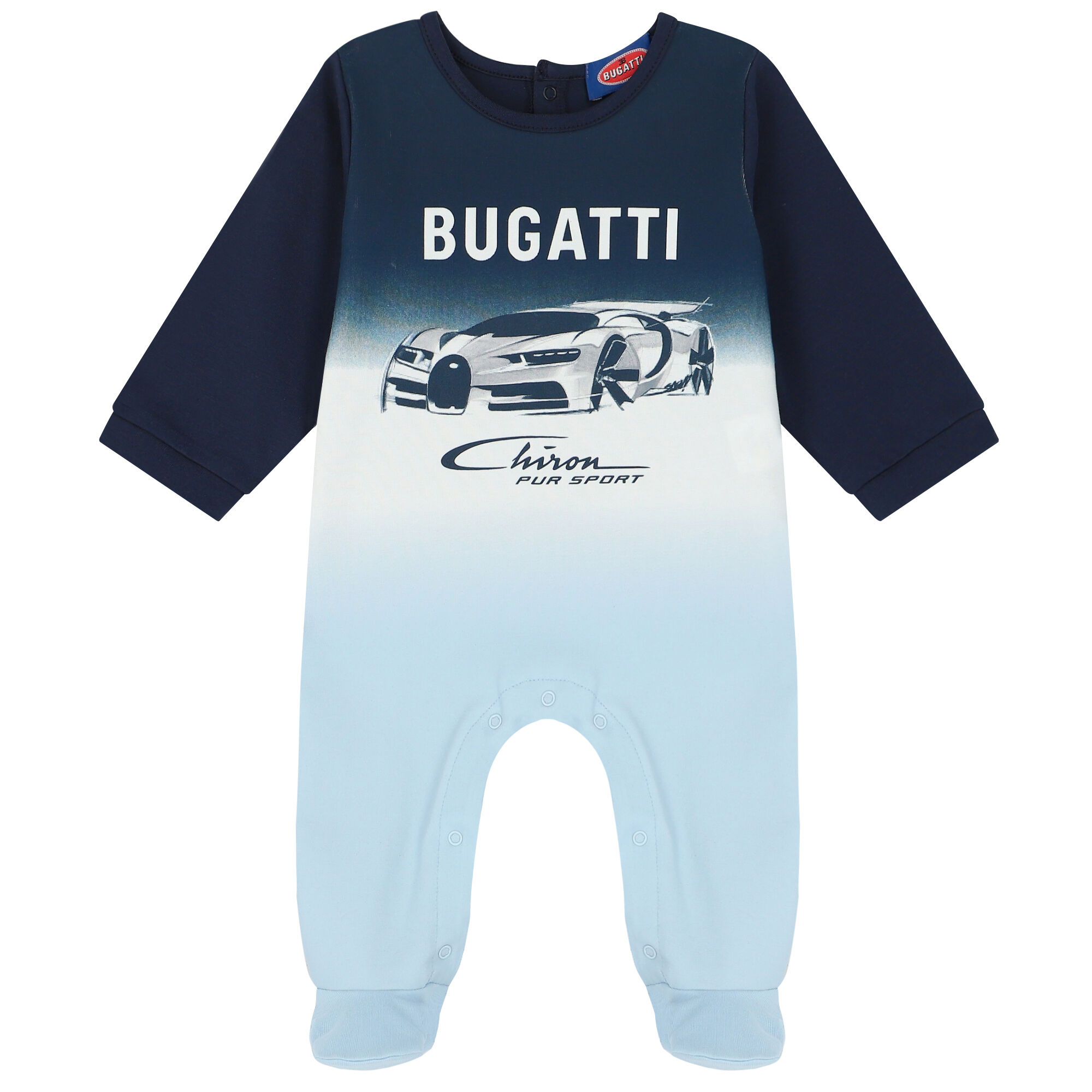 Bugatti Junior Baby Boys Navy Blue Logo Babygrow Junior Couture USA