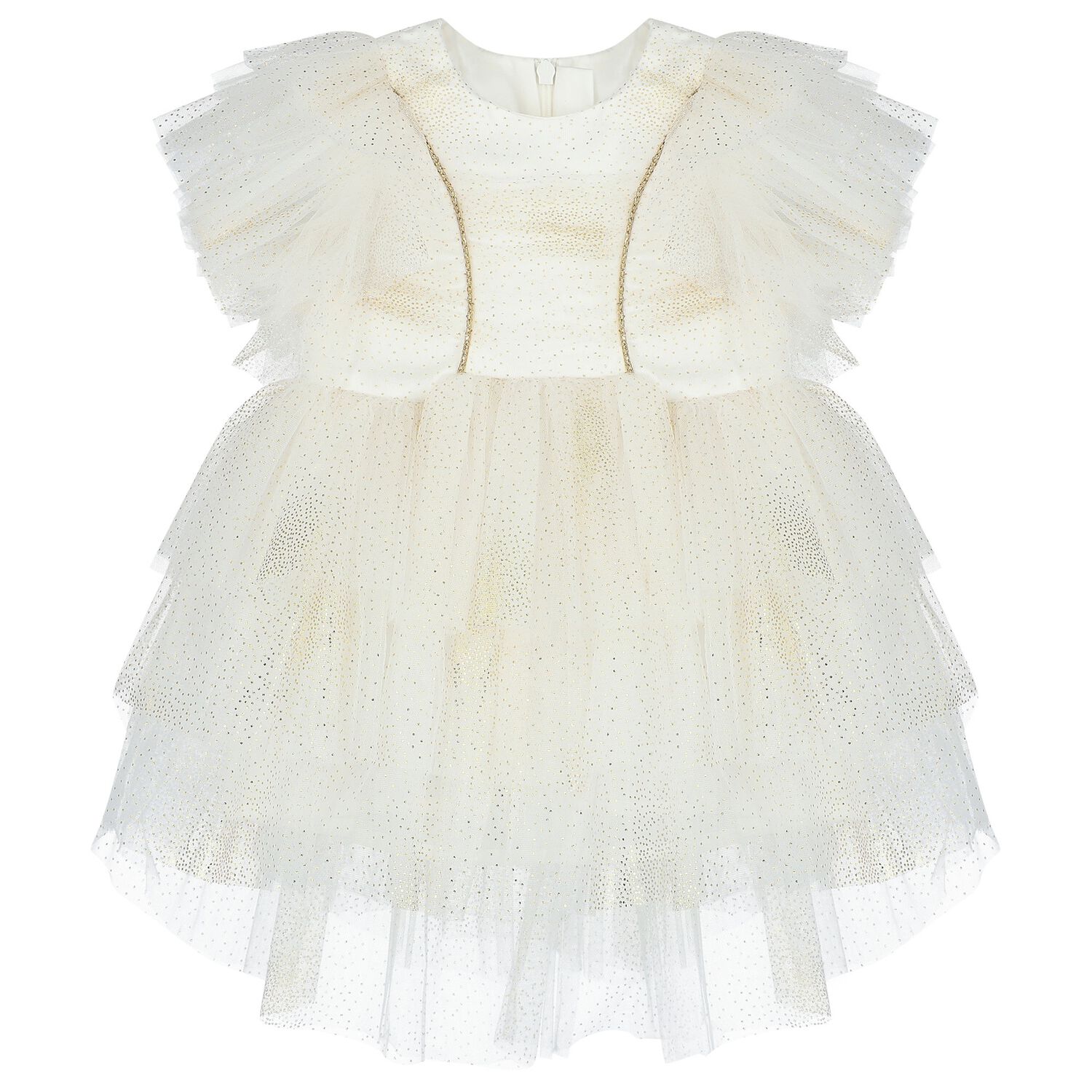Younger Girls Ivory Dress, 1, hi-res image number null