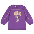 طقم ليجينز للبنات بطبعه ديزنى باللون الرمادى والبنفسجى, 1, hi-res