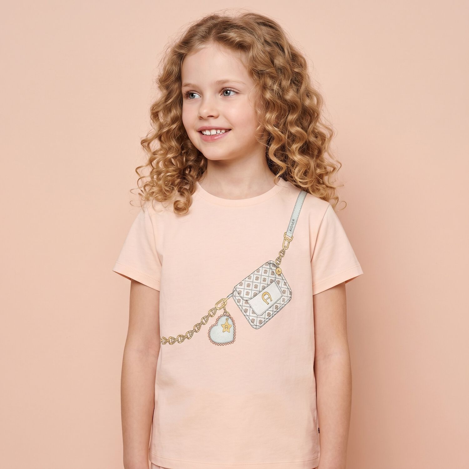 Girls Pink Bag T-Shirt, 2, hi-res