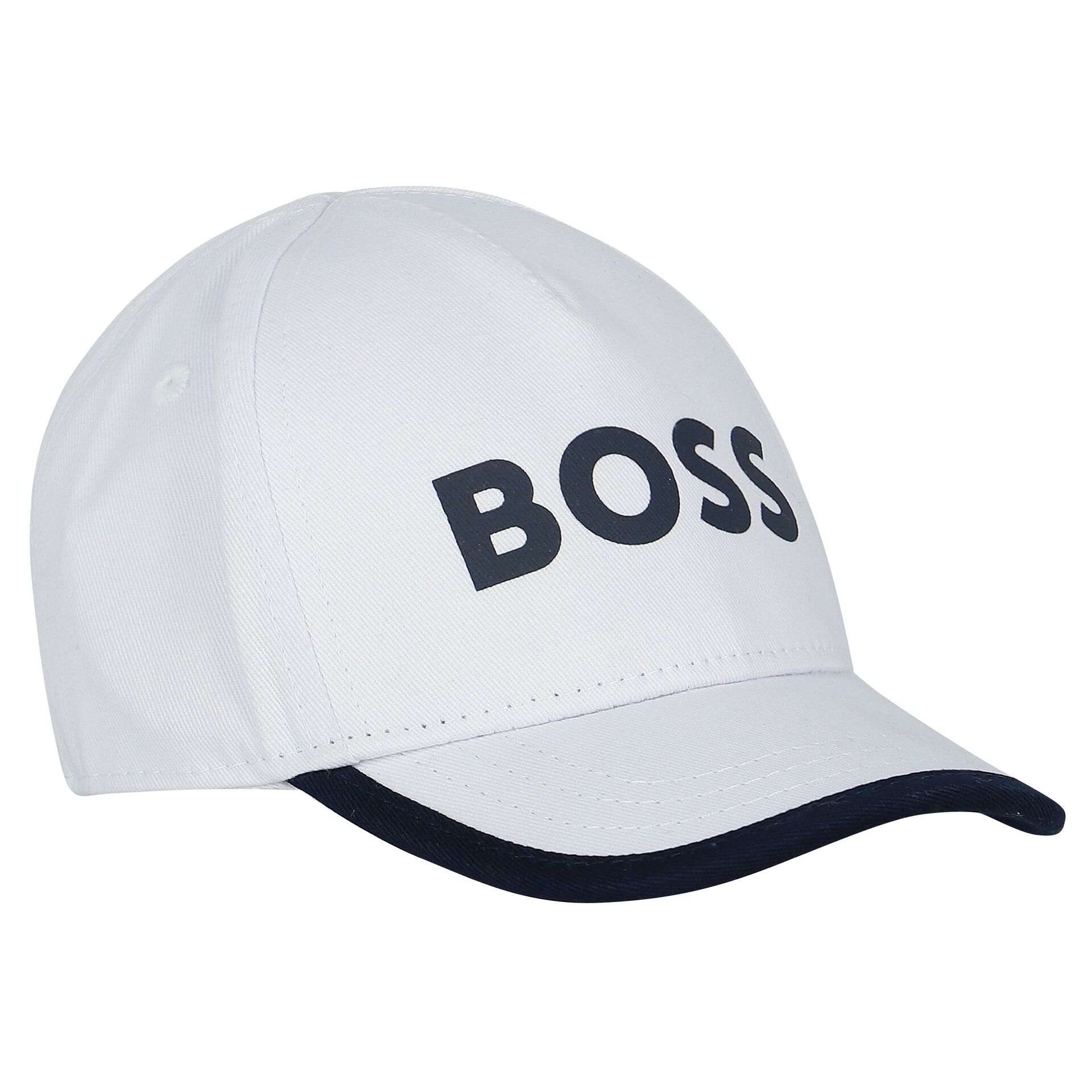 BOSS Baby Boys White Logo Cap Junior Couture