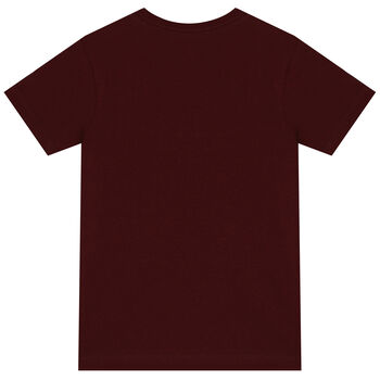 Boys Burgundy Polo Bear T-Shirt