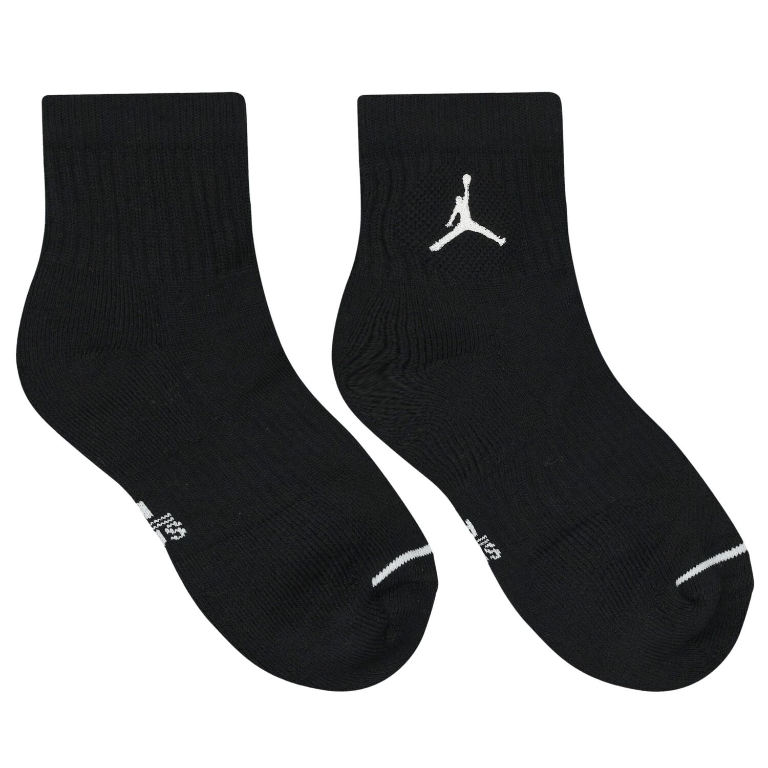 Black Jordan Logo Socks ( 3-Pack ), 1, hi-res
