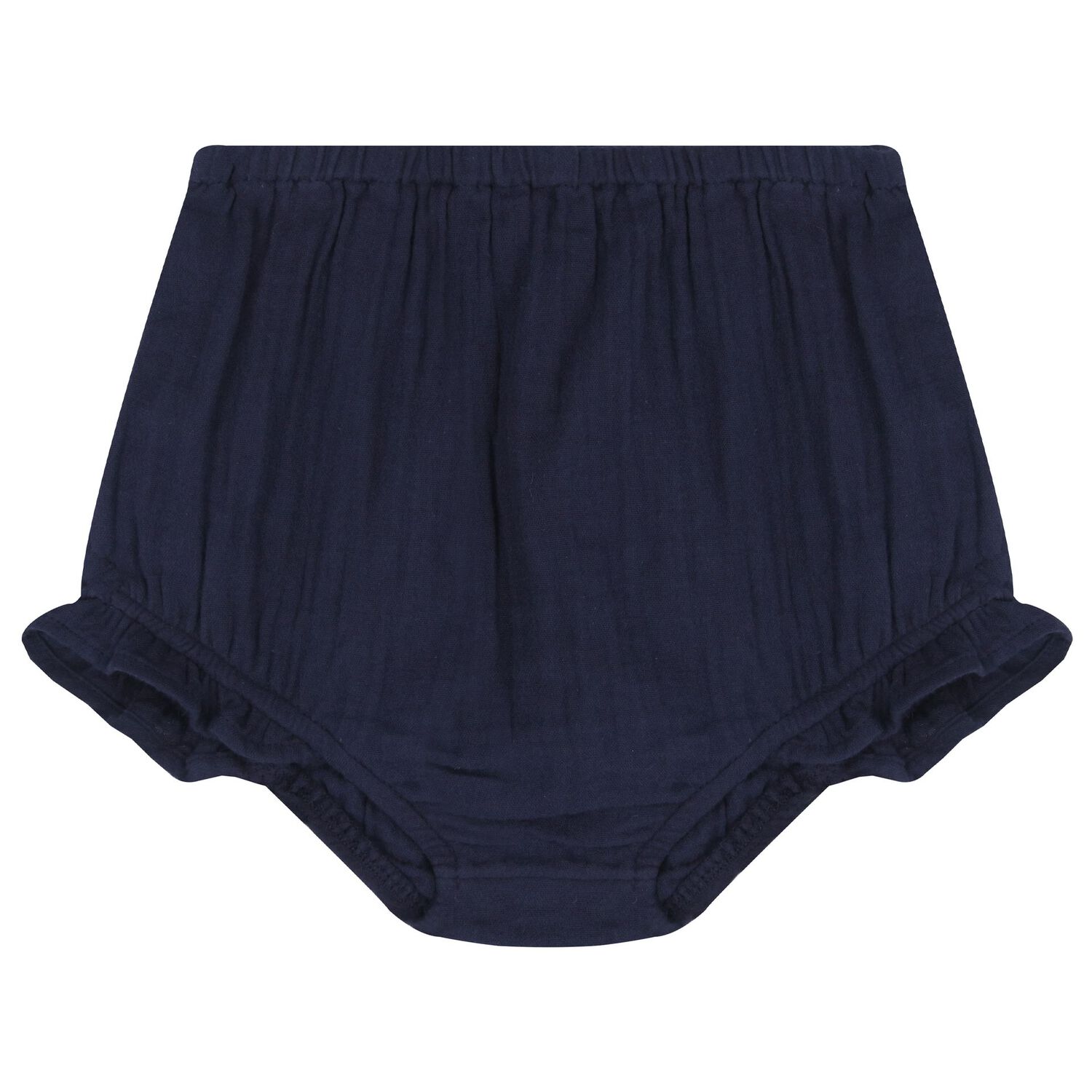 Baby Girls White & Navy Blue Blouse Set, 1, hi-res