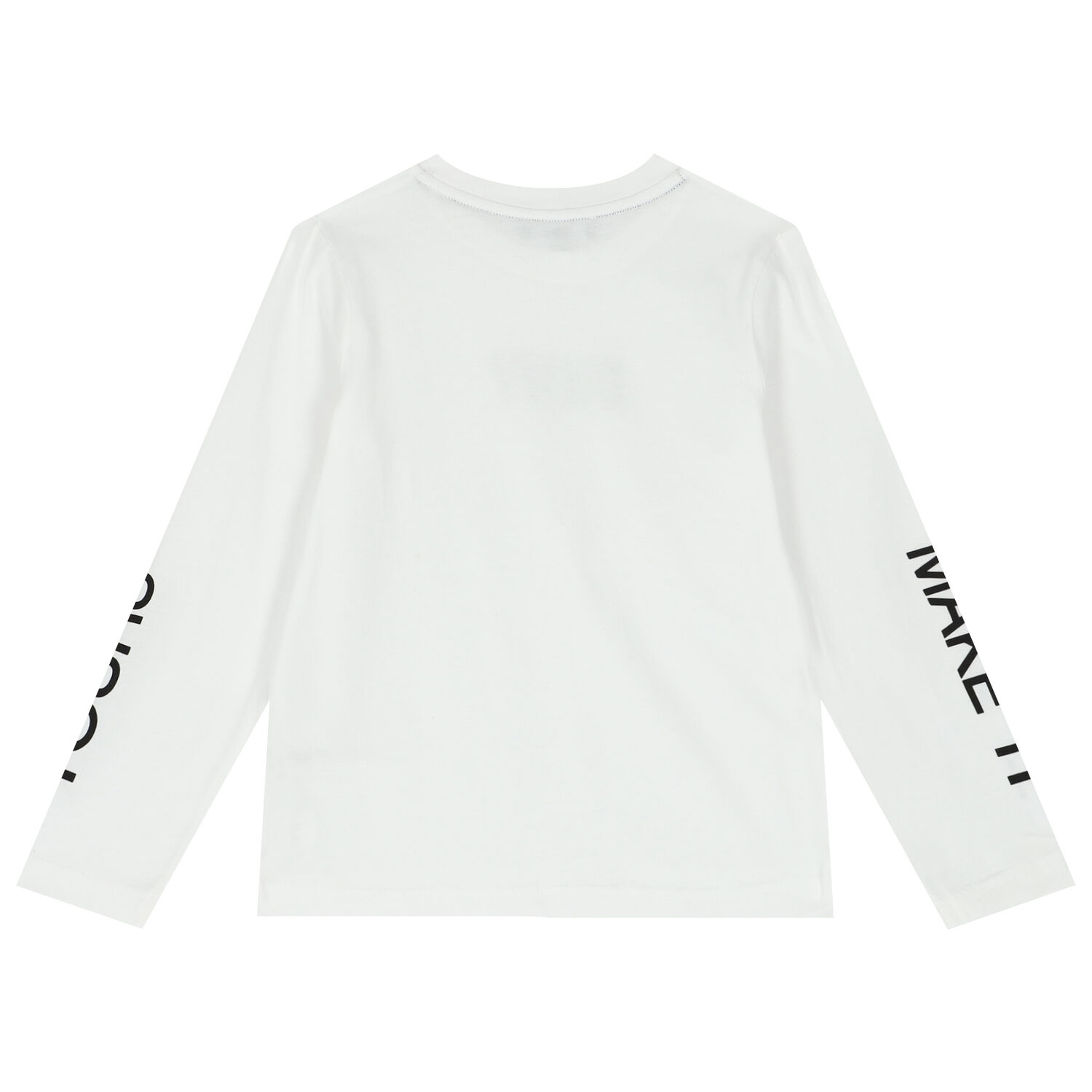 White Logo Long Sleeve Top, 1, hi-res