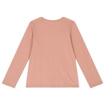 Girls Pink Cotton Jersey Top