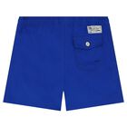 Boys Blue Logo Swimshorts, 1, hi-res
