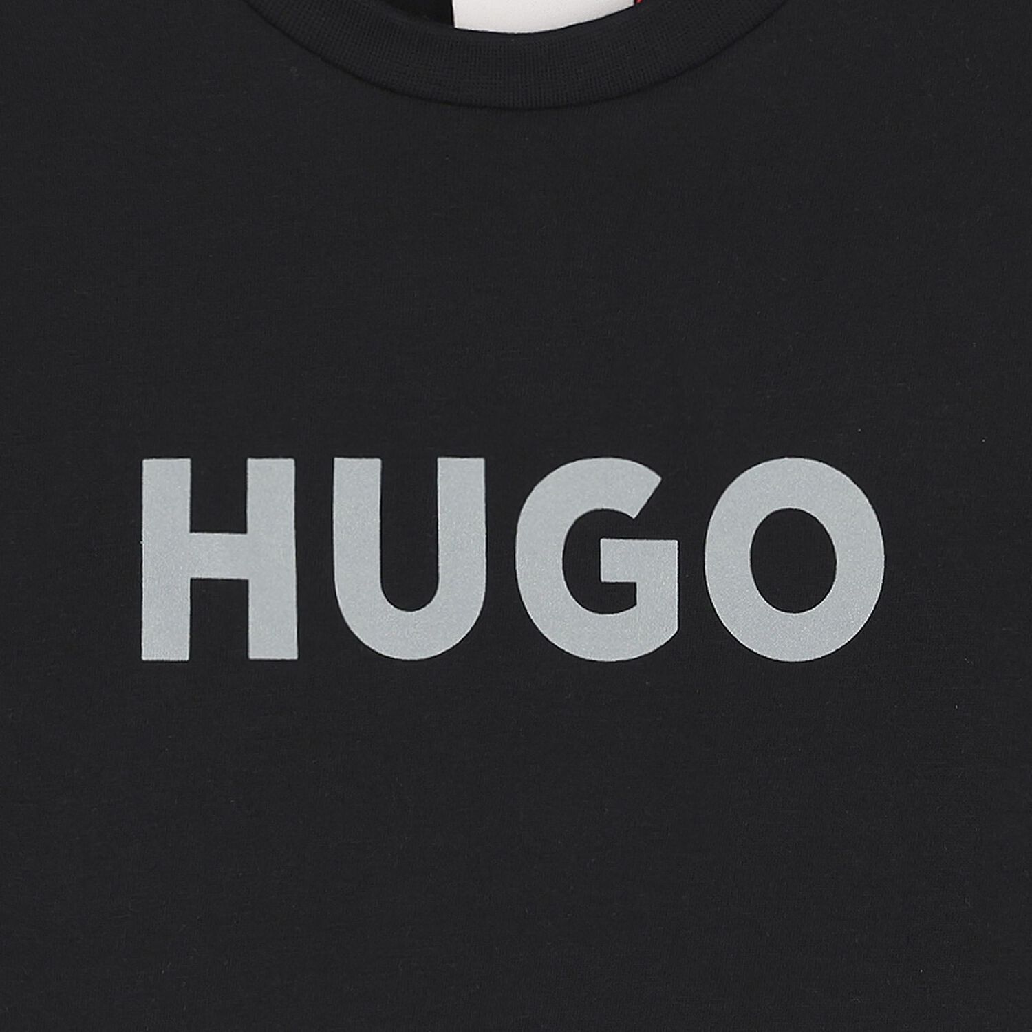 Boys Black Logo T-Shirt, 1, hi-res