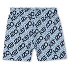 Younger Boys Blue Logo Shorts, 1, hi-res