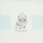 Baby Boys Blue & Ivory Teddy Bear Logo Baby Nest, 2, hi-res