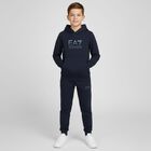 Boys Navy Blue Logo Tracksuit, 2, hi-res
