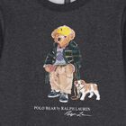 Boys Grey Polo Bear Logo Sweatshirt, 1, hi-res