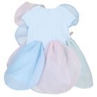 Girls Multi-Coloured Flower Dress, 1, hi-res