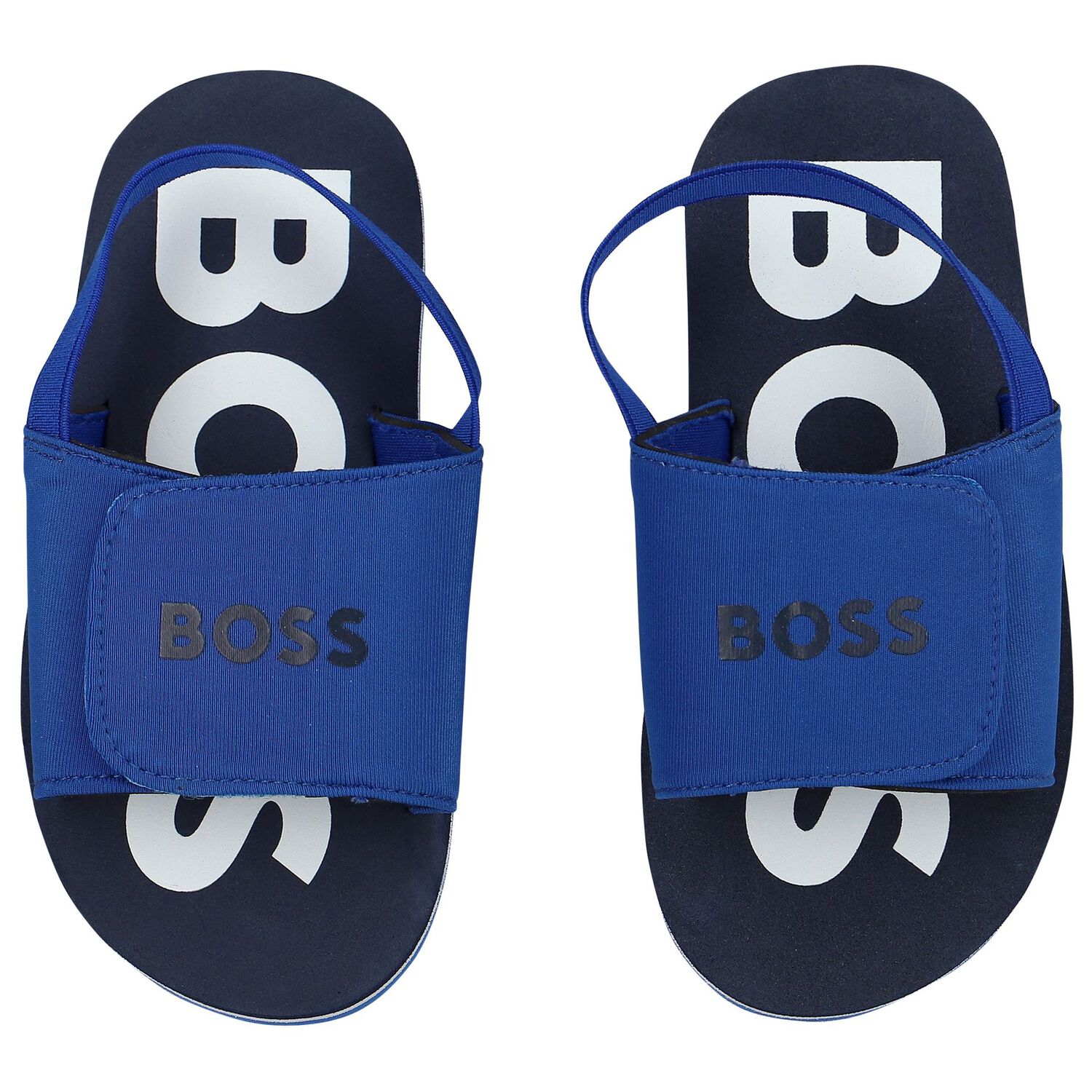 Boys Blue Velcro Sandals, 3, hi-res image number null
