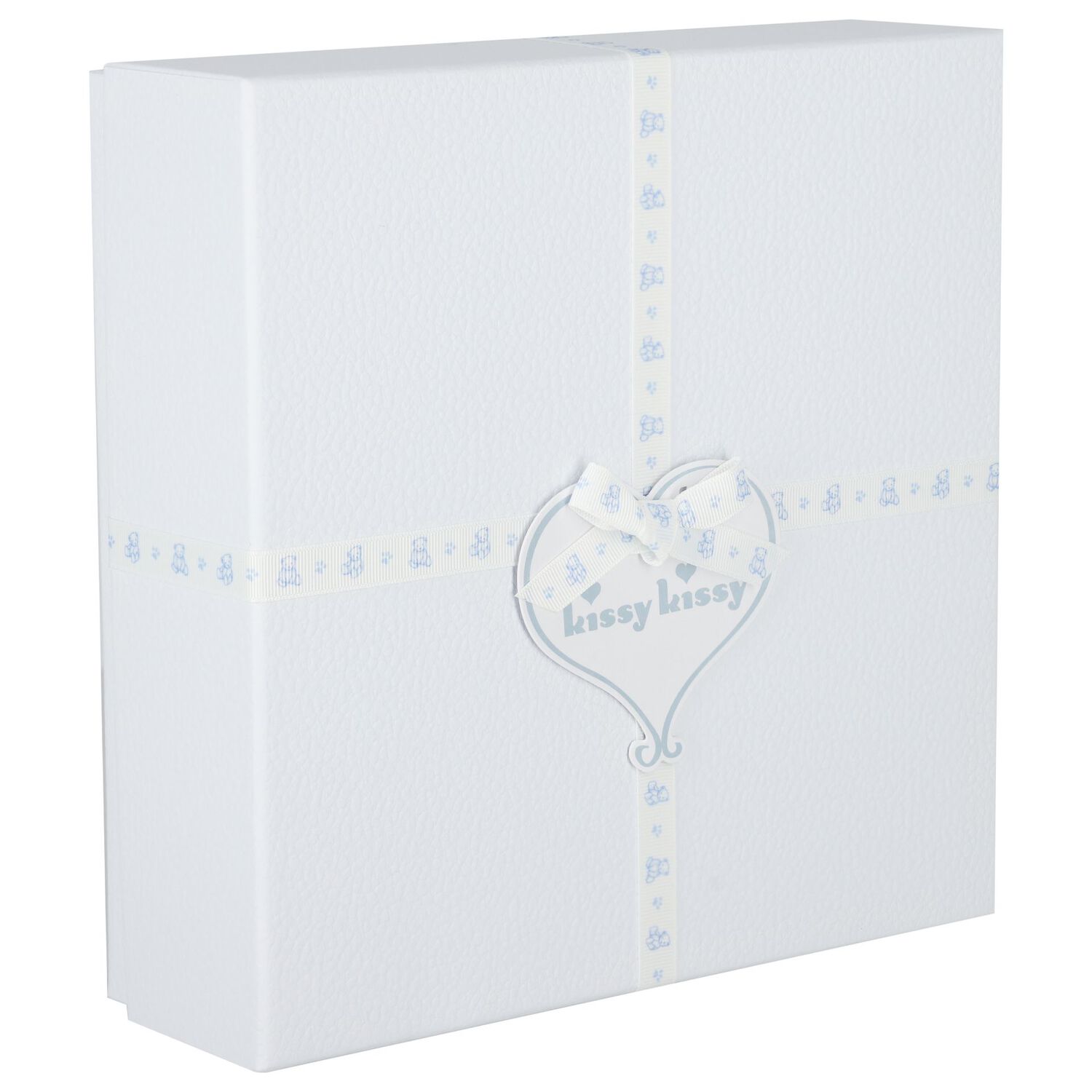 Baby Boys White & Blue Teddy Bear Babygrow Gift Set, 1, hi-res