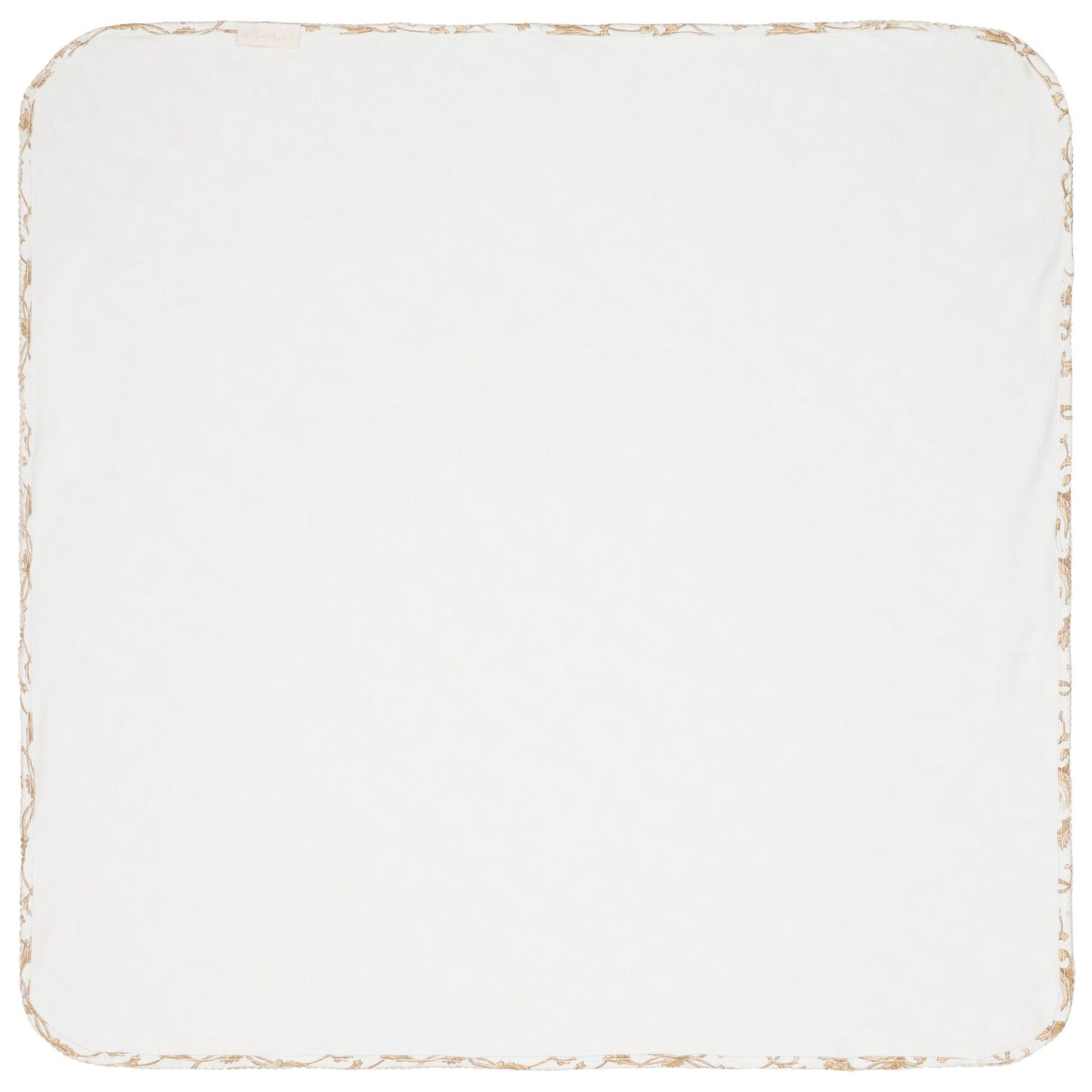 White & Gold Allure Baby Blanket, 1, hi-res