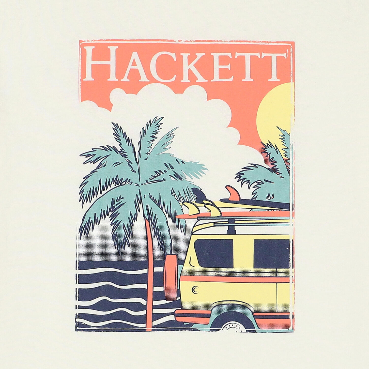 تيشيرت أولاد بالشعار باللون العاجى, 1, hi-res