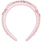 Girls Pink Flower Sequin Headband , 1, hi-res