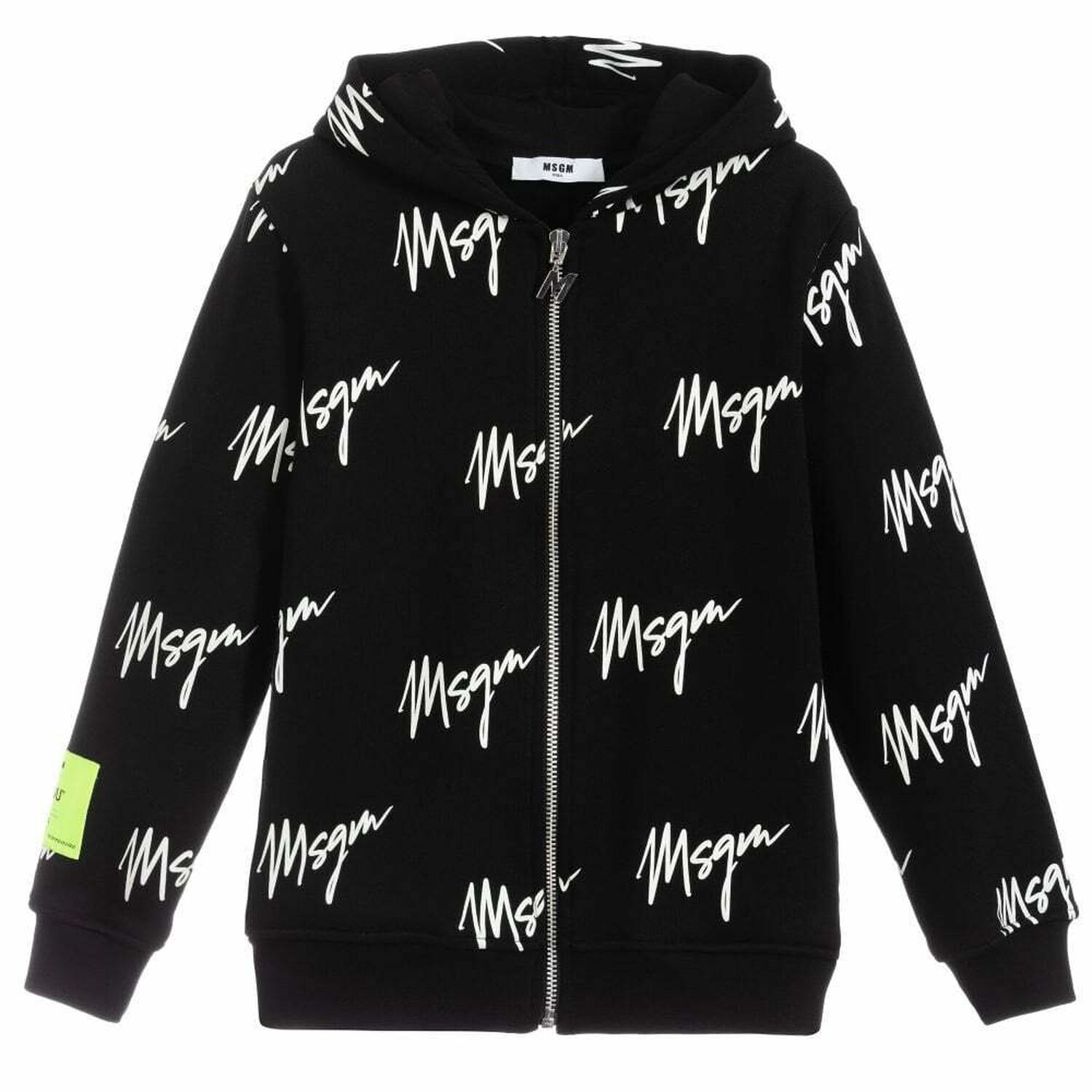 Boys Black Logo Zip Up Top, 1, hi-res image number null