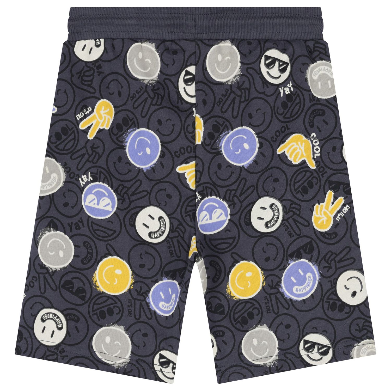 Boys White & Grey Shorts Set, 1, hi-res