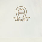 Ivory & Gold Pima Cotton Logo Babygrow, 1, hi-res