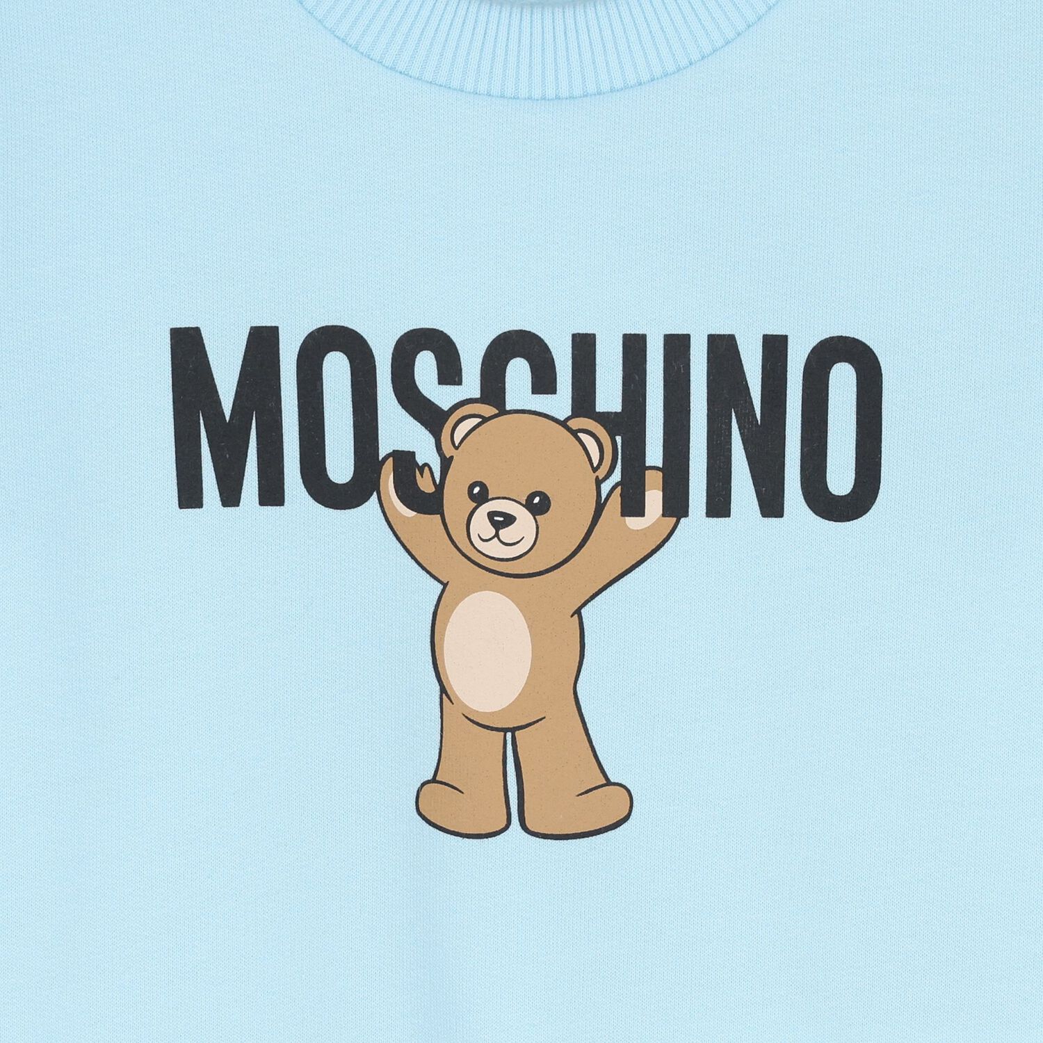 سويت شيرت بالشعار بطبعه تيدى بير باللون الازرق, 3, hi-res