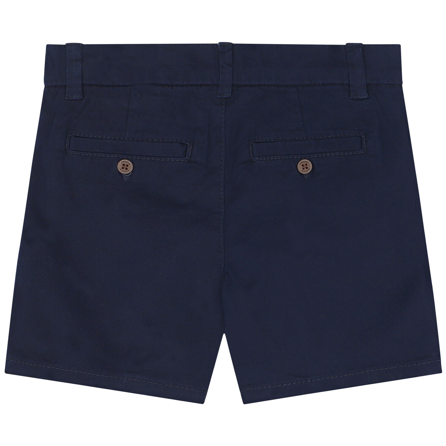 Younger Boys Navy Blue Cotton Twill Shorts, 3, hi-res image number null