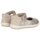 Younger Girls Gold Logo Shoes, 1, hi-res