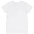 Boys White Logo T-Shirt, 1, hi-res