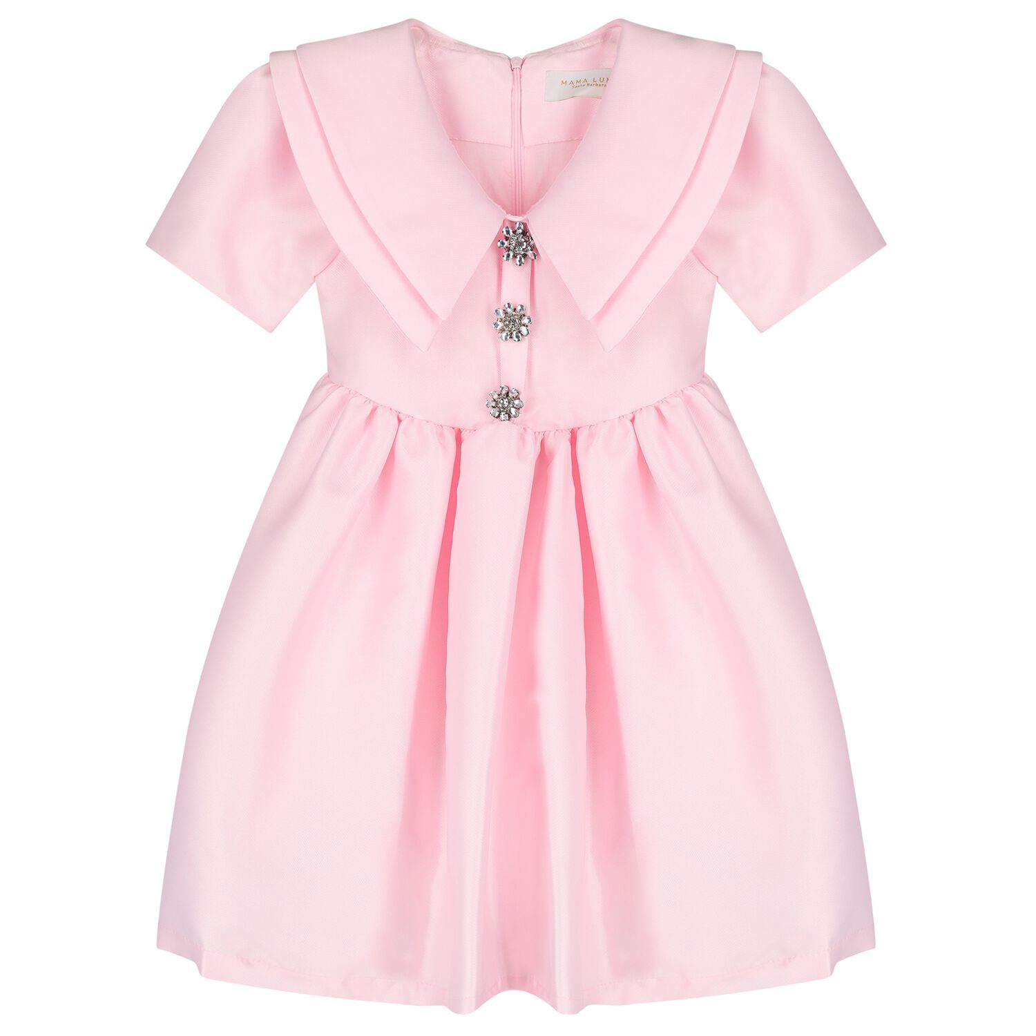 Girls Pink Crystal Dress, 2, hi-res