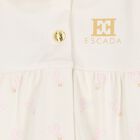 Baby Girls Ivory Logo Heart Babygrow, 1, hi-res