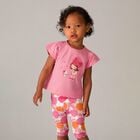 Younger Girls Pink Leggings Set, 1, hi-res