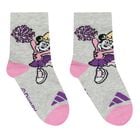 Girls Purple, Grey & White Disney Logo Socks ( 3-Pack ), 1, hi-res